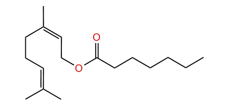 (Z)-3,7-Dimethyl-2,6-octadienyl heptanoate